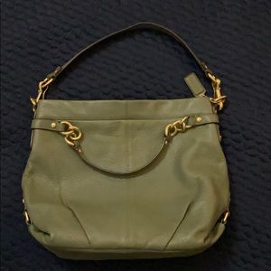 Olive Green Coach Boho Bag
